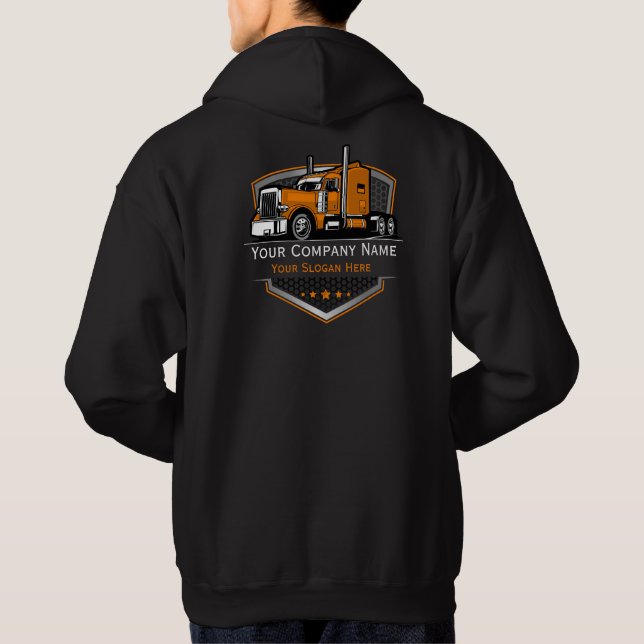 Professional Trucking Hauling Company  Hoodie (Back)