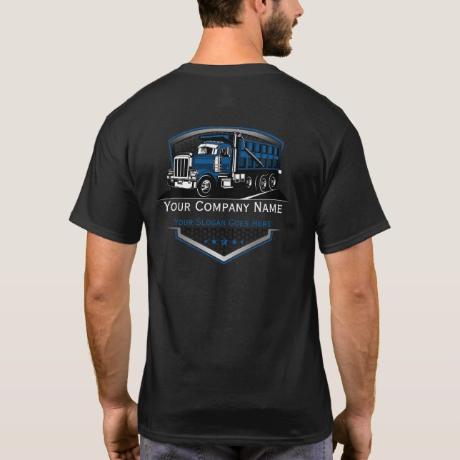 Professional Trucking Hauling Company T-Shirt (Back)