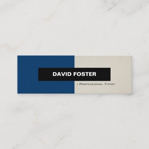Professional Typist - Simple Elegant Stylish Business Card