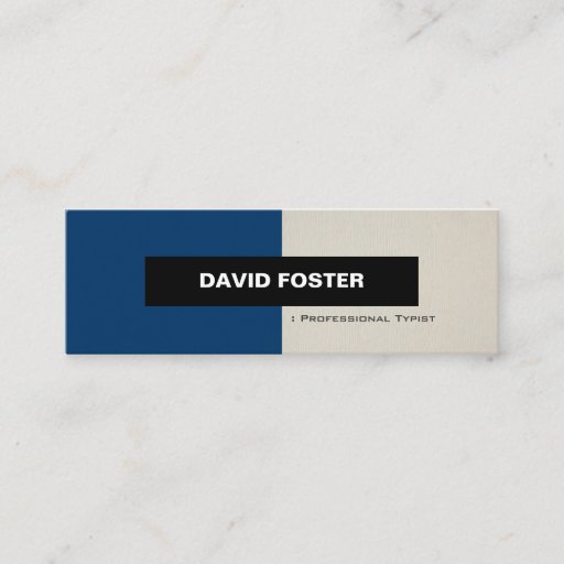 Customizable Professional Typist - Simple Elegant Stylish Business Card