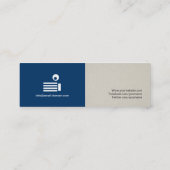 Professional Typist - Simple Elegant Stylish Mini Business Card (Back)