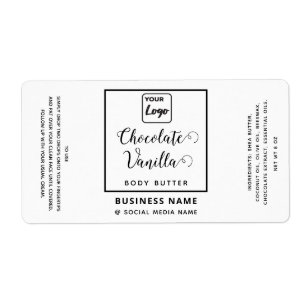 Professional typography black white logo product label