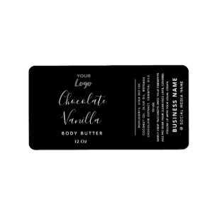 Professional typography black white logo product   label