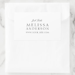 Professional Typography Rectangular Sticker | Zazzle