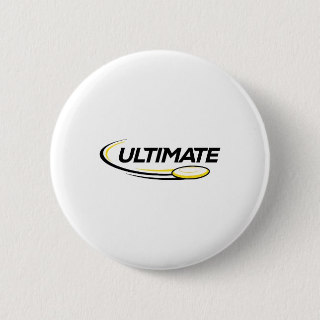 Professional Ultimate Frisbee Disc Golf Player  Button (Front)