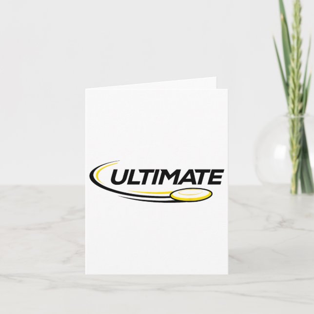 Professional Ultimate Frisbee Disc Golf Player  Card (Front)