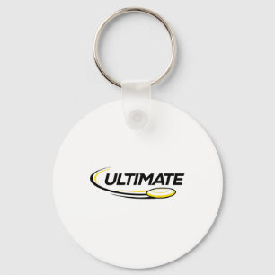 Professional Ultimate Frisbee Disc Golf Player Keychain