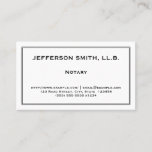 [ Thumbnail: Professional & Understated Notary Business Card ]