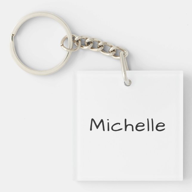 Professional Unique Casual Handwriting Keychain (Front)