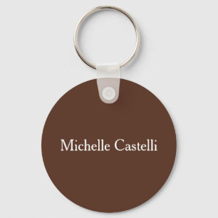 Professional Unique Classical Minimalist Brown Keychain