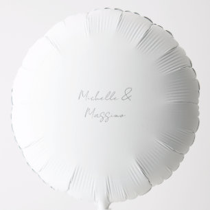 Professional Unique Classical Plain Couple Names Balloon