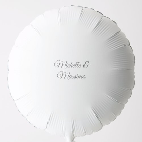 Professional Unique Classical Plain Couple Names Balloon
