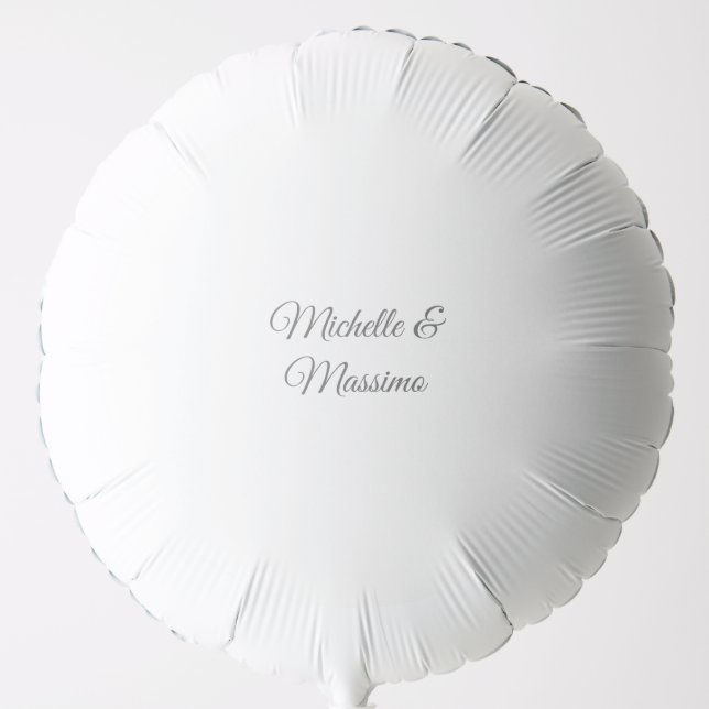 Professional Unique Classical Plain Couple Names Balloon (Front)