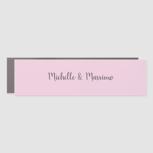 Professional Unique Classical Plain Couple Names Car Magnet