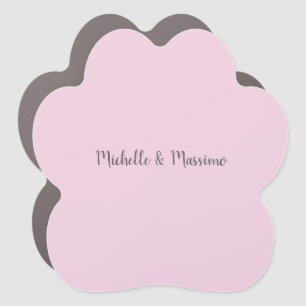 Professional Unique Classical Plain Couple Names Car Magnet