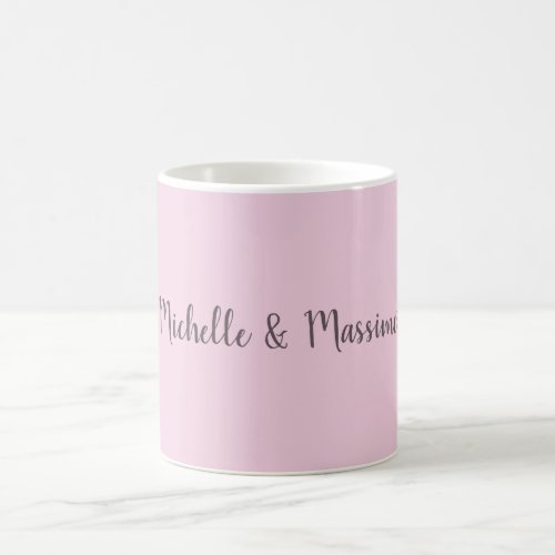 Professional Unique Classical Plain Couple Names Coffee Mug