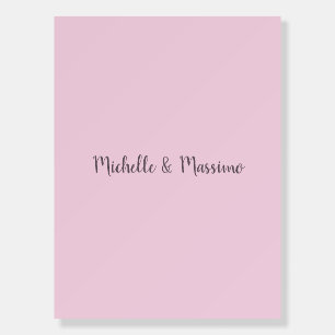 Professional Unique Classical Plain Couple Names Foam Board