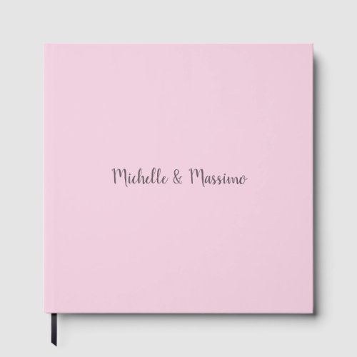Professional Unique Classical Plain Couple Names Guest Book