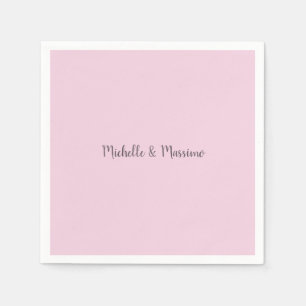 Professional Unique Classical Plain Couple Names Napkins