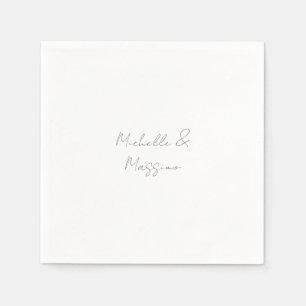 Professional Unique Classical Plain Couple Names Napkins