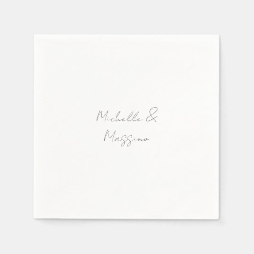 Professional Unique Classical Plain Couple Names Napkins