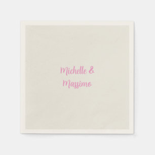 Professional Unique Classical Plain Couple Names Napkins