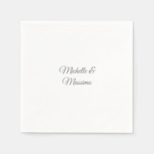 Professional Unique Classical Plain Couple Names Napkins