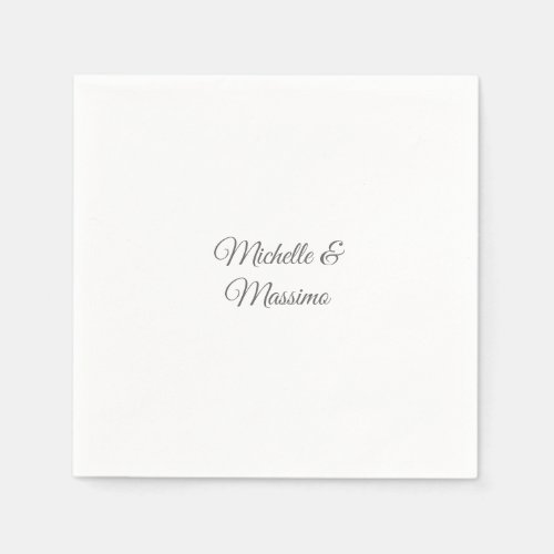Professional Unique Classical Plain Couple Names Napkins