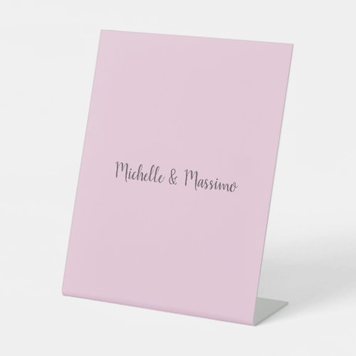 Professional Unique Classical Plain Couple Names Pedestal Sign