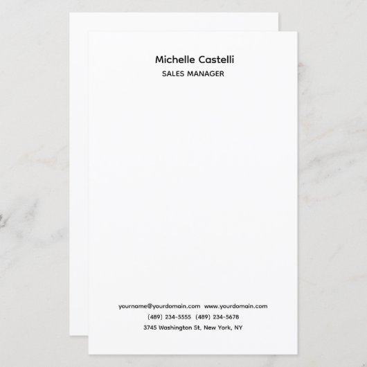 Professional Unique Classical Simple (Front/Back)