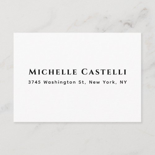 Professional Unique Classical Simple Black & White Enclosure Card