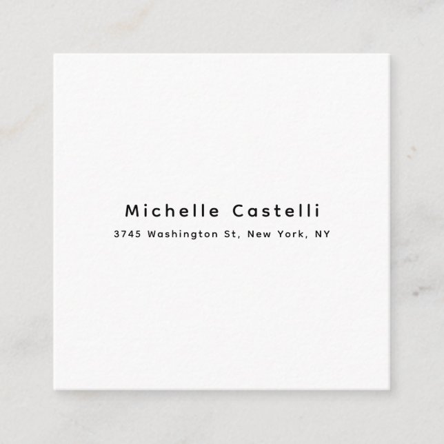 Professional Unique Classical Simple Black & White Enclosure Card (Front)