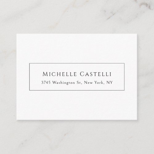 Professional Unique Classical Simple Black & White Enclosure Card