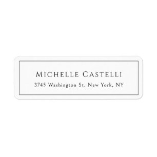 Professional Unique Classical Simple Black & White Label