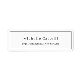 Professional Unique Classical Simple Black & White Label
