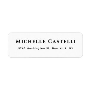 Professional Unique Classical Simple Black & White Label
