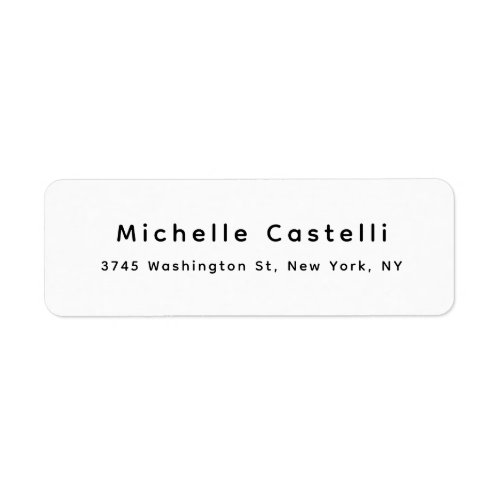 Professional Unique Classical Simple Black & White Label
