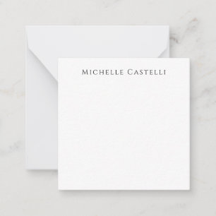 Professional Unique Classical Simple Black & White Note Card