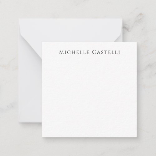 Professional Unique Classical Simple Black & White Note Card