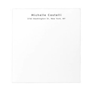 Professional Unique Classical Simple Black & White Notepad