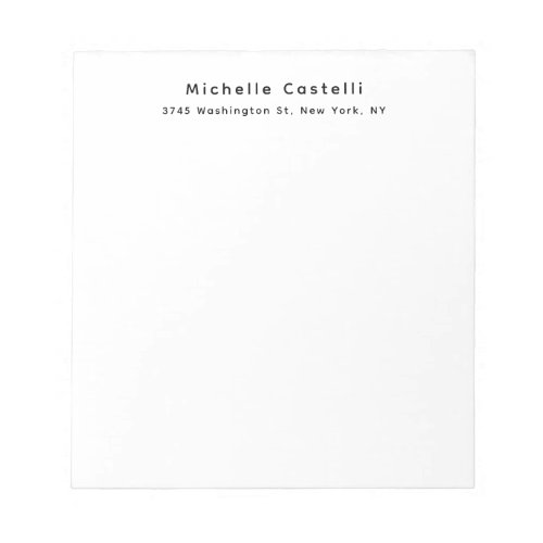 Professional Unique Classical Simple Black & White Notepad