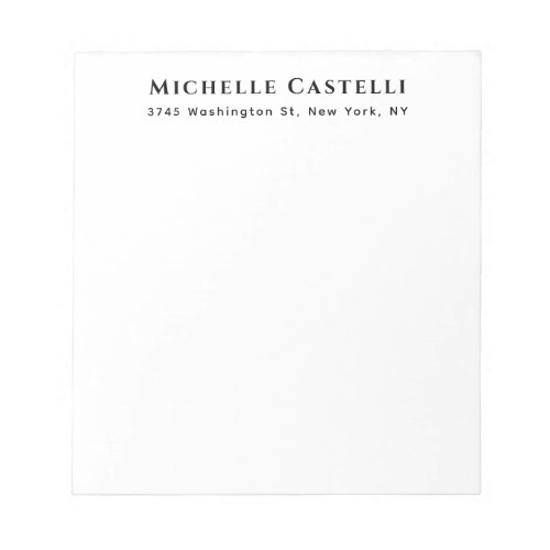Professional Unique Classical Simple Black & White Notepad