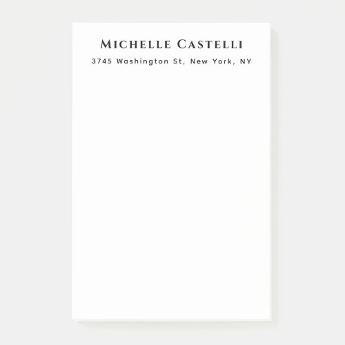 Professional Unique Classical Simple Black & White Post-it Notes