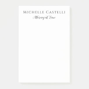 Professional Unique Classical Simple Black & White Post-it Notes