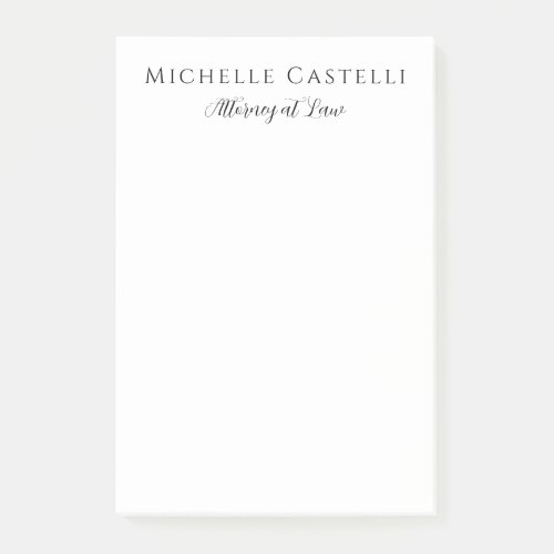 Professional Unique Classical Simple Black & White Post-it Notes