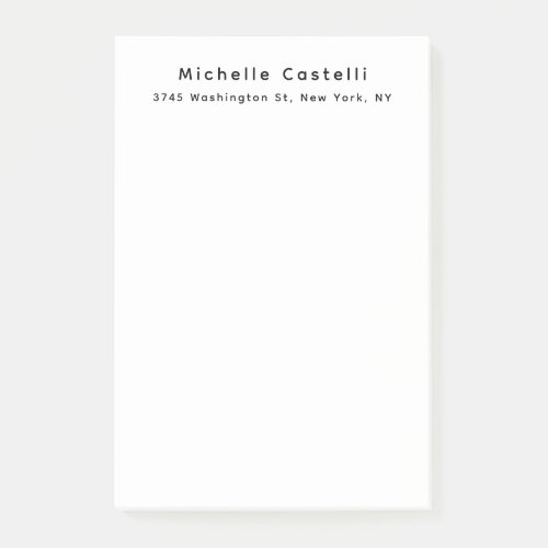Professional Unique Classical Simple Black & White Post-it Notes