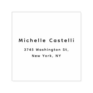 Professional Unique Classical Simple Black & White Self-inking Stamp
