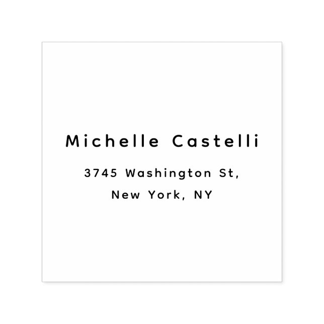 Professional Unique Classical Simple Black & White Self-inking Stamp (Design)
