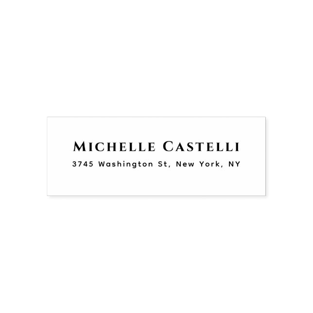 Professional Unique Classical Simple Black & White Self-inking Stamp (Design)