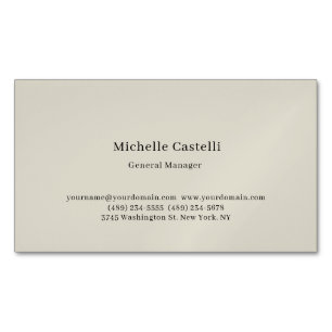 Professional Unique Classical Simple Business Card Magnet